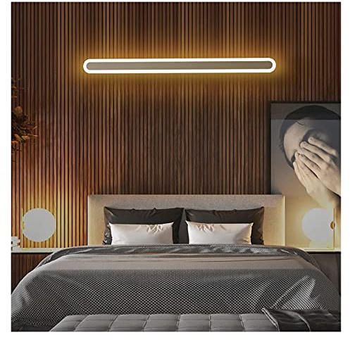ALDEPO Wall Lamp Indoor Strips Lights Wall Light LED Up Down Dimmable Wall Wash Lights Long Uplighter Downlighter Aluminum White Wall Sconces Bedroom Stairs Balcony Aisle,40cm 16W (Color : 40cm 16w)