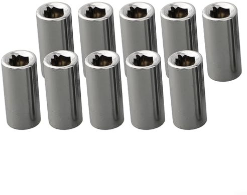 Lot de 10 adaptateurs combinés de précision et de commodité pour tournevis 14 carrés à 14 hexagonaux