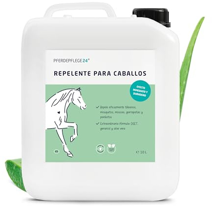 PFERDEPFLEGE24 Spray Repelente Moscas para Caballos con DEET - Protección Instantánea y Duradera contra Insectos - Fórmula Concentrada y Efectiva 10000ml