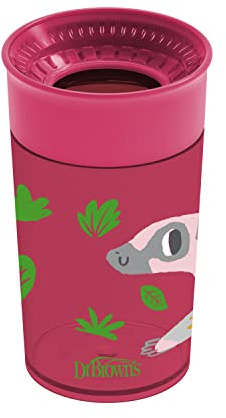 Dr. Brown's 360 Übergangsbecher, auslauflos, Rot, 300 ml