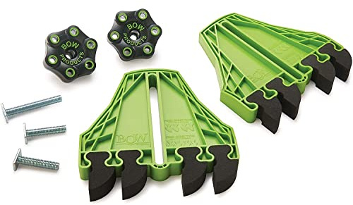 BOW Products FencePRO FP4 - Featherboard for Table Saws - EVA Feathers that Reduce Kickback - For Use on Fences for Table, Router or Band Saws - Woodworking Tools and Safety Accessories - Pack of 2