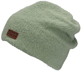 Sterntaler Baby Mädchen Beanie Baby Slouch-Beanie Uni Mütze - Beanie Baby, Kinderbeanie, Babymütze - weiches Material - grün, 55