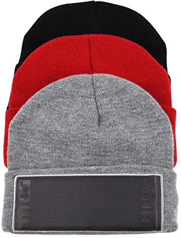 AF-WAN LED-Display Hut beleuchtete Beanie Mütze Bluetooth APP programmierbar Smart Cap (Text, Musik, Bild, Zeichnung) Party Weihnachten (schwarz)