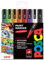 POSCA – PC-3M – Farbmarker-Kunststifte – 0,9–1,3 mm – 8er-Set in Geschenkbox (Halloween Tones)