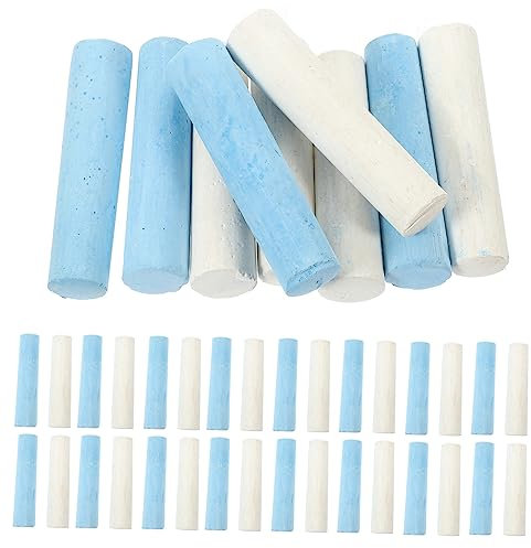 SAFIGLE 40st Gehwegkreide Straßenkreide Zeichenkreide Spielplatzkreide Tafelkreide Waschbare Kreide Farbige Kreide Tafelzeichnungskreide Gipspulver Kind Einstellen Überdimensioniert