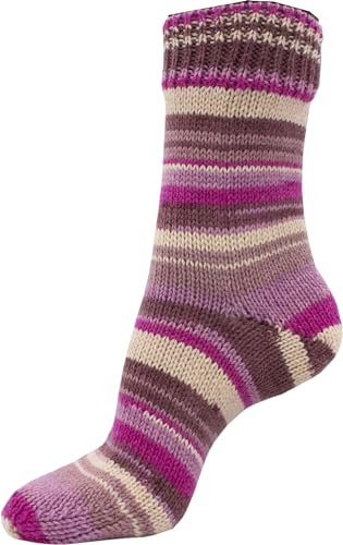 Sockenwolle 6fach -Kartopu Strumpfwolle 150gr Knaul – 6fädiges Strumpfgarn in grosser Farbauswahl - 375m-Lauflänge – Ökotexzertifiziert Made in Europe - Farbe (7005)