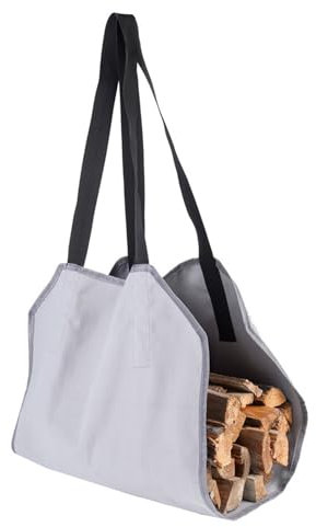Multi-Color Optional Firewood Transport Storage Bag Large Capacity Firewood Tote Bag Available For Outdoor Camping Families (Grey)