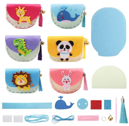 ZMDMAH Kit de Couture Miracle pour Enfants à partir de 3 Ans - Lot de 6