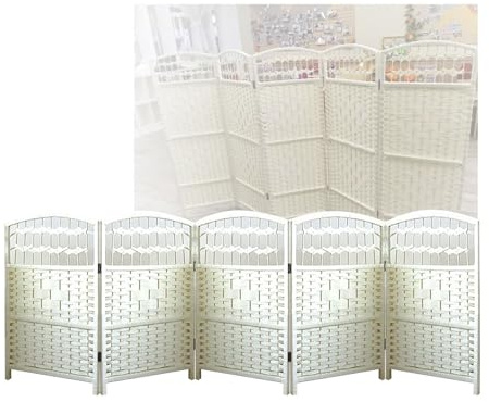 GCGC Biombo Pequeño,Separador De Ambientes Independiente De 4/5/6 Paneles,Separador De Ambientes Corto Y Plegable,Ideal For Guarderías, Oficinas Y Dormitorios.(80X40CM-5 Panel)