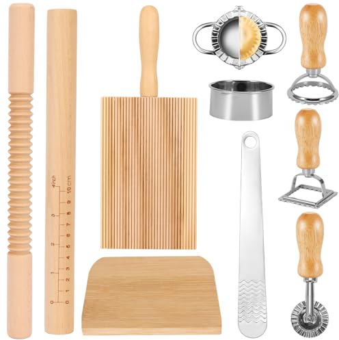 10 PCS Pasta Maker Set for Noodles Cookies Dumplings Ravioli