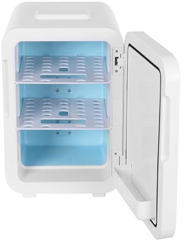 Mini frigo multifunzione con controllo della temperatura, mini frigo con display digitale da 20 litri, frigorifero con funzione di raffreddamento e riscaldamento, 12 V/220 V, per casa, ufficio, auto