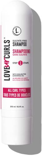 Love Ur Curls Shampoo for Curly, Wavy, Kinky Coily Hair, 8.5 oz - Sulfate Free Gentle, Moisturizing Shampoo - Hair Care Products for Soft, Smooth Curl Definition