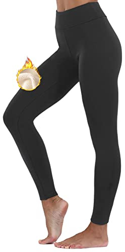 Merlvida Dam termisk fleece fodrade leggings vinter varma leggings för kvinnor tjocka byxor med hög midja ullfoder stretch sport leggings ladies long jogging pants skidbyxor yogabyxor