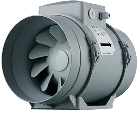 VENTS Halbradialer Rohrlüfter TT Pro 200 U mit Drehzahlregler & Thermostat