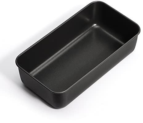 TEAMFAR Brotbackform, Edelstahl Kastenform Brotform Kastenbackform mit Antihaftbeschichtung, Königskuchenform perfekt für Kuchen & Brote, 23,5 x 12,6 x 6,2 cm, Gesund & Leicht zu reinigen