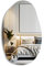 ALYA Design Asymmetrischer Spiegel 80 x 50 cm - Moderner, hochwertiger Wandspiegel inklusive Montagematerial, unregelmäßiger HD Spiegel für Wohnzimmer, Badezimmer, Schlafzimmer