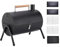 Krmoau Barbecue a barile a carbonella, per giardino, leggero, ventilato, per balcone, giardino, casa, campeggio, terrazza
