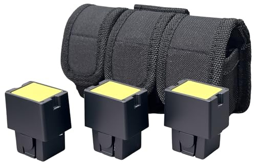 Buffalo Warrior 3-Pack Stun Gun Cartridges with Storage Bag.