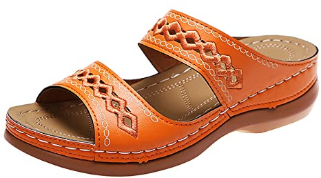 Damsandaletter, sommar, platåsandaler, bekväma tofflor med kilklack, sandaler, öppna tår, strandsandaler, utomhus, peep-toes, ortopediska kilsandaler, eleganta boho, romerska sandaler, vintage
