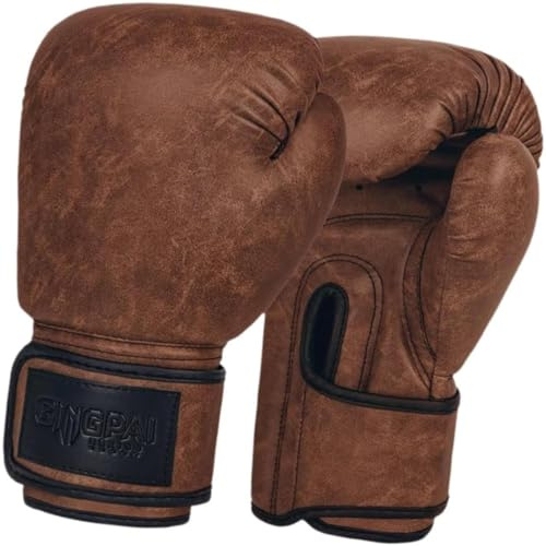 Tubayia Guantoni da boxe per uomini e donne, guanti da boxe in PU, comodi guanti da sparring per esercizi MMA