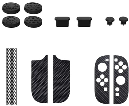 Awwertse Per il Kit di Accessori per la Pelle Della Console di Gioco 2 - Copertura per Polvere, Adesivo Protettivo e Tappo del Bastone del Pollice Inclusi
