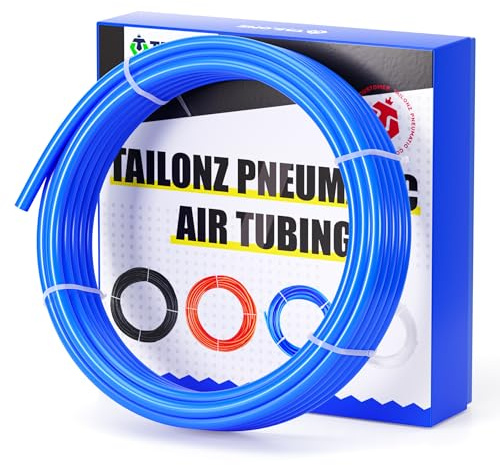 TAILONZ PNEUMATIC Blå 8 mm OD 10 meter PU luftslang rör slang PU luftslang för luftledningsrör eller vätskeöverföringsrör