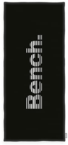 Bench Strand- und Saunatuch, Modern Opposite, 80x180 cm, 100 % Baumwolle, Velours, Mit Aufhänger, Farbe: Schwarz, Art.Nr.: 6112605537