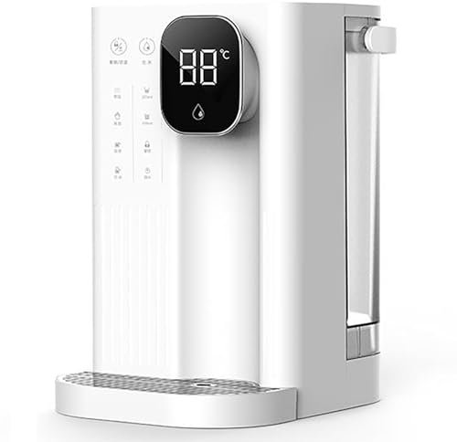 RVUEM Dispensador InstantáNeo Agua con Filtro FríO Y Caliente, Estacion Agua, Mini Dispensador Agua Inteligente, Ajuste Temperatura 5 Velocidades, para Vivir HabitacióN Oficina,001,340 * 190 * 302mm