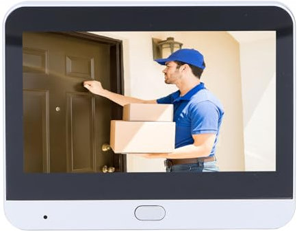 ASHATA Visionneuse de Porte Numérique 2MP 1080P pour la sécurité de la Maison, Caméra Judas de Porte à 160 Degrés avec écran de 4,3 Pouces, Vision Nocturne, Caméra de Surveillance avec