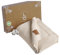 Little Dedi Weiche Babydecke Strick aus 100% Bio-Baumwolle GOTS Zertifizert, 80x100 cm. Naturbeige- Erstausstattung für Neugeborene, in Geschenkbox für Neugeborene Babys