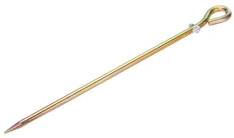 sourcing map Ground Rod Colored Zinc Galvanized Grounding Pin 1.44ft Straight with Hole Grounding Stake for Antenna Satellite Dish Electric Fence