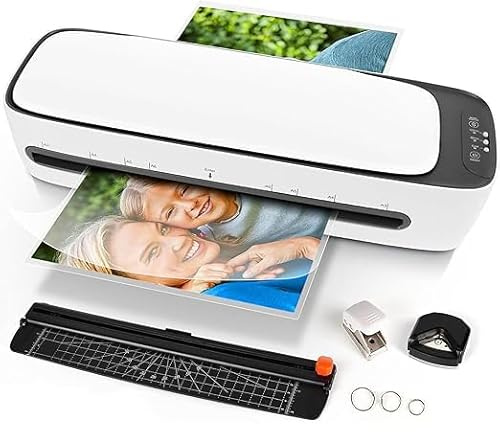 A3 Laminator for A3 A4 A5 A6 Desktop Thermal Laminator with Paper Trimmer and Corner Rounder, Quick Warm-Up, Home Office School Use, Australian Electrical Specifications