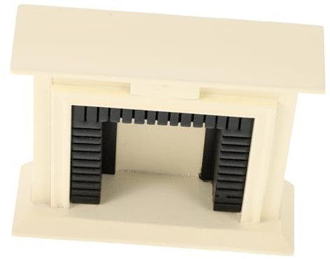 Milisten cheminée de Maison de poupée Maison de poupée avec cheminée Miniature Accessoires pour Mini Miniatures de Bois