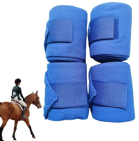 Ryttarbandage | 4 stycken elastiska hästbenbandage - elastiska ridtillbehör, främre bandage för ridning, träning, tävling, utomhusvandring