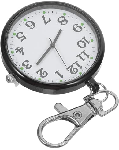 ORFOFE Reloj de Enfermera de Bolsillo Clip Diseño Moderno para Enfermeras y Estudiantes Reloj de Solapa para Trabajo por Turnos