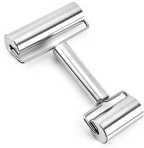 Gativs Rullo per Pasta Mattarello Rullo per Pizza Mattarello Antiaderente in Acciaio Inossidabile Rullo Antiaderente per Impasto per Pasta Pizza Torte Pasta Pasta Frolla