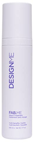 FAB.ME Leave-In Conditioner Spray by Design.Me – Adds Shine, Detangles, Frizz Control – UV & Heat Protection – Color Safe – Reduces Breakage & Blow Dry Time – For Curly & All Hair Types (230 ml)