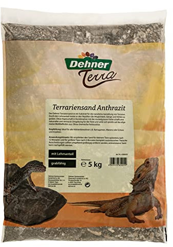 Dehner Terra Terrariensand mit Lehmanteil, für Reptilien, 5 kg, grau