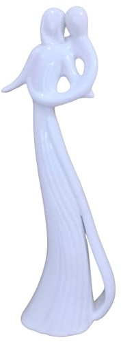 P.Emme BOMBONIERA Matrimonio Coppia SPOSI in Porcellana con Astuccio Elegante JI-87055P