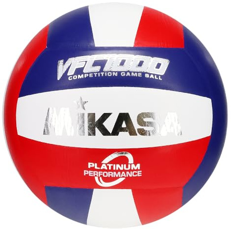 Mikasa NHFS Approval VFC1000-USA (Natural Leather/Traditional Panel Shape/Indoor Volleyball/Official Game Ball Size5)