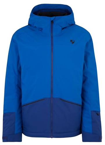 Ziener Timbarra Giacca da Sci/Snowboard, Traspirante, Impermeabile, Blu Cobalto, 52 Uomo