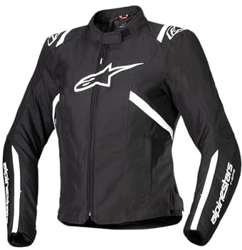 Alpinestars Stella T-SPS V2 impermeabile Giacca tessile moto da donna, nero/bianco, XL