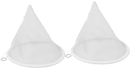 NUOBESTY 2pièces Filtre à Miel Maille Mesh Lot Pour Extraction Apiculture Passoire à Miel Conique Outil De Cuisine Pour Filtrer Et Vin