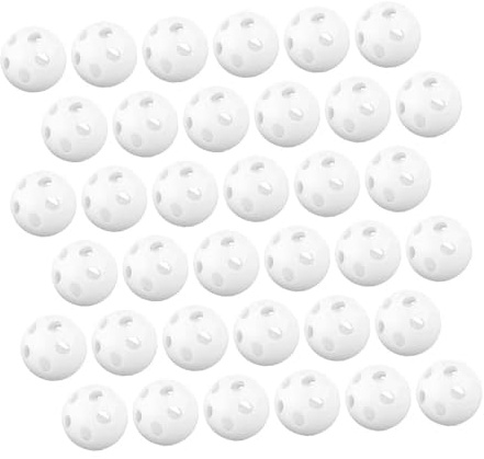 minkissy 80pièces Boules de Hochet Blanches pour Bébés Inserts Plastique pour Hochets de Jouets de Rechange à Monter Soi-même