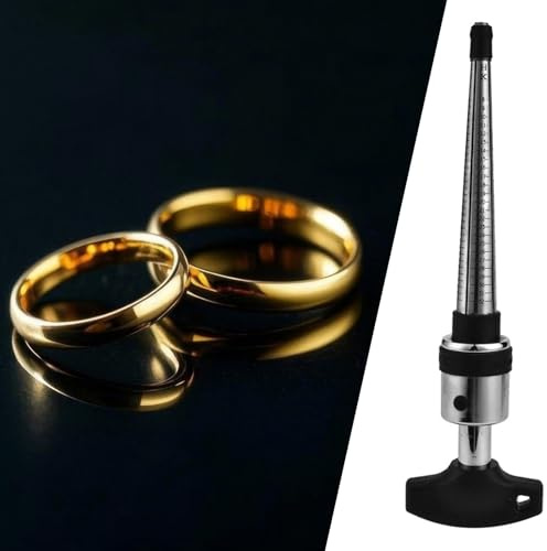 Tomantery Anello di Ingrandimento Espansore per Anelli di Presa, Strumento per Gioielli Barella Regolatore, Misuratore per Anelli in Metallo per Gioiellieri, Strumento Barella per Anelli