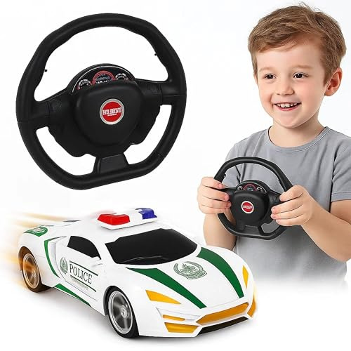 SGM Rc Car Toy for Kids | RC Dubai Police Toy Car with Police Lights & Sounds | Battery-Powered Fun for Children Aged 3+