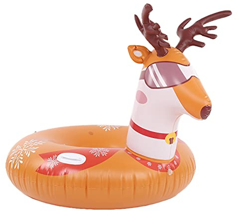 Ycauty Luge gonflable ronde en PVC durable et résistante à l'usure pour enfants et adultes