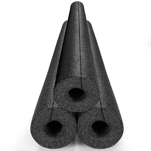 TYHBRV 3-pack poolnudlar skumnudlar simklämma ihåligt skum förslitsad klämma skydd för simning flytande hantverksprojekt stoppning (140 cm, 2,54 cm OD x 0,39 cm Id, svart)