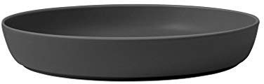 Villeroy & Boch - Iconic Schale flach, dekorative, elegante Schüssel aus Premium Porzellan, spülmaschinengeeignet, schwarz