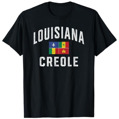 Louisiana Creole Flag Vintage T-Shirt